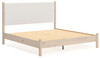 Cadmori - Upholstered Panel Bed