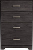 GATELL Charcoal 33" Wide 4 Drawer Chest