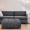 Chosen - Ottoman - Gray Chenille