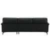 Eilene - Sofa - Black Top Grain Leather