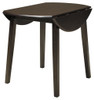Hammis - Round DRM Drop Leaf Table - Dark Brown