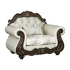 Pierce - Chair With Pillow - Beige Fabric & Cherry