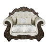 Pierce - Chair With Pillow - Beige Fabric & Cherry