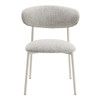 Kalam - Side Chair Set of 2) - Gray Fabric & Beige