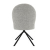 Lawton - Side Chair With Swivel (Set of 2) - Gray Boucle & Black