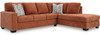 MORIZA Spice Orange 111" Wide Sectional