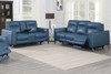 MARCELO Top-Grain Leather Power Reclining Sofa & Loveseat 