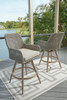 Seton Creek - Barstool With Cushion (Set of 2) - Beige / Gray