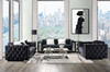 VELMINA Black Velvet Sofa & Loveseat