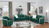 HESTON Green Velvet Sofa & Loveseat