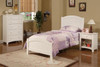 RIVERSIDE White 22" Wide Nightstand