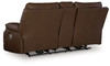 Vonryan - Power Reclining Loveseat With Console / Adj Headrest - Tobacco