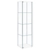 Bellatrix - 4-Shelf Clear Glass Curio Cabinet