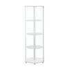 Zahavah - 4-Shelf Hexagonal Clear Glass Curio Cabinet