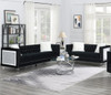 HARBUR Black Velvet Sofa & Loveseat