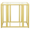 Adri - Rectangular Glass Top Side End Table
