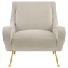 Ricci - Upholstered Saddle Arm Accent Chair