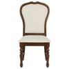Landon - Upholstered Dining Side Chair (Set of 2) - Rich Brown