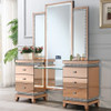 REBEKA LED Bluetooth Vanity Set with Floor Mirror