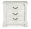 Montelaine - Three Drawer Night Stand - Antique White