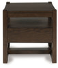 Breckington - Square End Table - Dark Brown