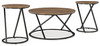 Cassbryn - Occasional Table Set (Set of 3) - Brown / Black