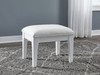 Chalanna - Vanity Stool - White