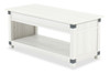 CALEB White 43" Wide Lift-Top Coffee Table (RTA)