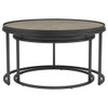 Rodrigo - 2 Piece Round Nesting Tables - Weathered Elm