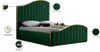 ATHENA Green & Gold Velvet Bed