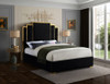 BILBAO Black & Gold Velvet Bed