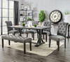 CIENNA Dark Gray 6 Piece Dining Set