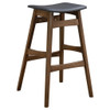 Finnick - 3 Piece Rectangular Pub Height Bar Table Set - Walnut