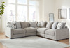 Aslan Court - Sectional With Ottoman Set