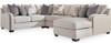 KLIPTON Beige 127" Wide Sectional