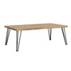 Zander - Coffee Table With Hairpin Leg - Natural And Matte Black