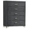 Melody - 5-Drawer Upholstered Chest