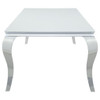 Carone - Rectangular Glass Top Dining Table