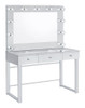 Umbridge - 3-Drawer Vanity With Lighting - Chrome And White