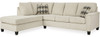 GAVINA Neutral Chenille 117" Wide Sectional