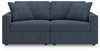 Modmax - 2-Piece Sectional Loveseat - Fabric - Ink