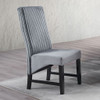 Kini - Side Chair Set of 2) - Gray Corduroy & Black