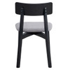 Real - Side Chair (Set of 2) - Gray Linen & Black