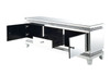 Lotus - TV Stand - Mirrored, Faux Ice Cube Crystals
