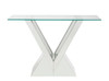 Noralie - Console Table - Clear Glass, Mirrored & Faux Diamonds