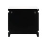 Lotus - 32" Console Cabinet - Mirrored & Faux Ice Cube Crystals