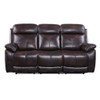 Perfiel - Motion Sofa - Two Tone Dark Brown Top Grain Leather