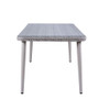 Jenneva - 7 Piece Patio Dining Set - Night Green Fabric & Gray