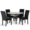 Celeste - Round Dining Table & 4 Chairs - Black