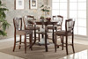 Bixby - Counter Table & 4 Chairs - Light Brown